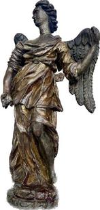 sculptuur, Angelo scolpito in legno, Italia, Scuola Toscana, Antiek en Kunst