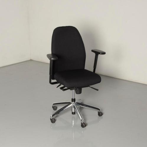 Girsberger bureaustoel, zwart, 4D armleggers,, Maison & Meubles, Chaises de bureau, Enlèvement ou Envoi