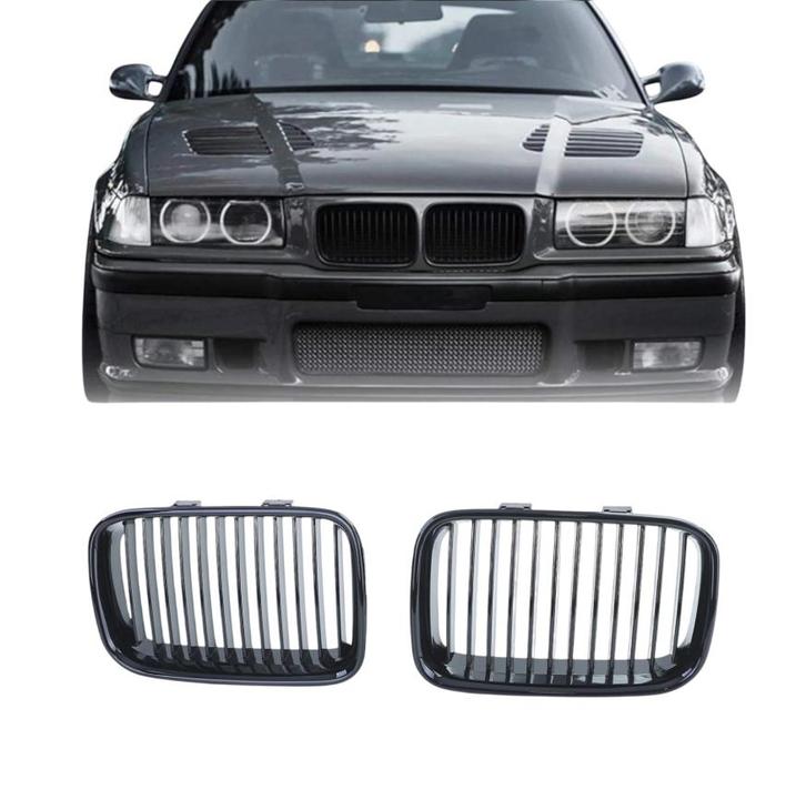 Grillen Set | Nieren | BMW 3-serie | E36 1991-1996 | Hooggla, Auto-onderdelen, Carrosserie, Nieuw, BMW, Verzenden