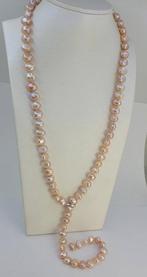 Zonder minimumprijs - Halsketting Zilver, 10×12 mm roze, Handtassen en Accessoires, Kettingen, Nieuw