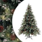vidaXL Kerstboom met LED en dennenappels 150 cm PVC en PE, Diversen, Kerst, Verzenden, Nieuw
