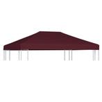 vidaXL Prieeldak 310 g/mÂ² 3x4 m bordeaux, Verzenden