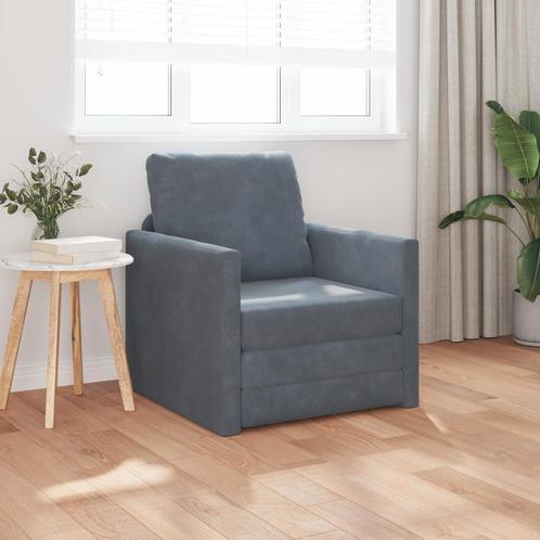 vidaXL Vloersofa Enkel Convertible Fluweel 74x77x81 cm, Huis en Inrichting, Zetels | Zetels, Nieuw, Verzenden