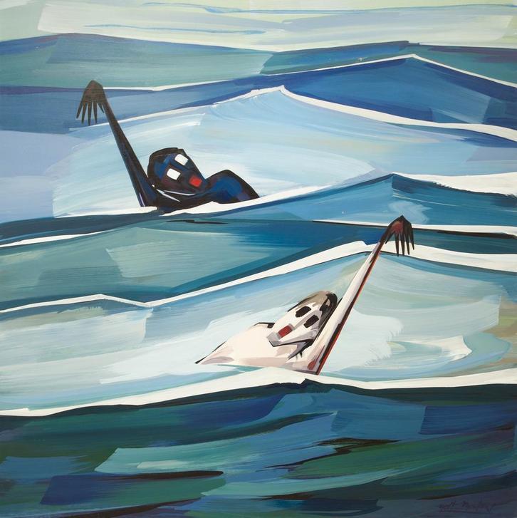 Overvloed – Nest Martens (1925–2024), Antiek en Kunst, Kunst | Schilderijen | Modern, Ophalen of Verzenden