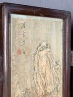 Kamerscherm - Hout - China - Zijden vouwscherm