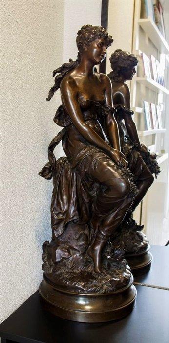 Hippolyte François Moreau (1832-1927) - Sculpture, Le Rêve, Antiek en Kunst, Antiek | Keramiek en Aardewerk