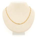 18 Krt. Gouden ketting met staafjes | 60 cm (vintage, uniek), Handtassen en Accessoires, Kettingen, Ophalen of Verzenden, Gebruikt