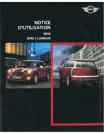 2007 MINI INSTRUCTIEBOEKJE FRANS, Auto diversen, Handleidingen en Instructieboekjes, Ophalen of Verzenden