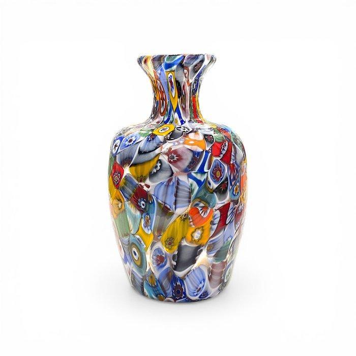 Vaas - Muranoglas - Murrine Millefiori, Antiek en Kunst, Antiek | Glaswerk en Kristal