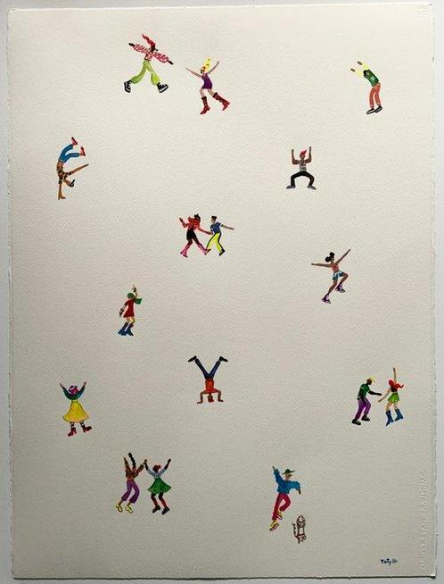 Taty Ur - Happy day, Antiek en Kunst, Kunst | Schilderijen | Modern