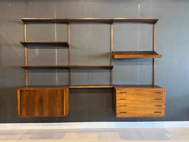Vintage wandsysteem | Kai Kristiansen | Palissander, Huis en Inrichting, Kasten | Wandmeubels, Ophalen of Verzenden