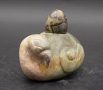 sculptuur, Hongshan Cultuur Vogel Sculptuur met Medicijn Urn, Antiek en Kunst