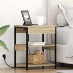 vidaXL Nachtkastje Sonoma eiken Bewerkt hout, Huis en Inrichting, Slaapkamer | Nachtkastjes, Verzenden, Nieuw