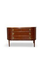 Commode - Noyer, Bois, Laiton, Ronce de noyer, Antiquités & Art