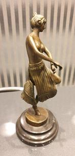 Claire Colinet - Sculpture, The dancer - 25 cm - Bronze, Antiek en Kunst