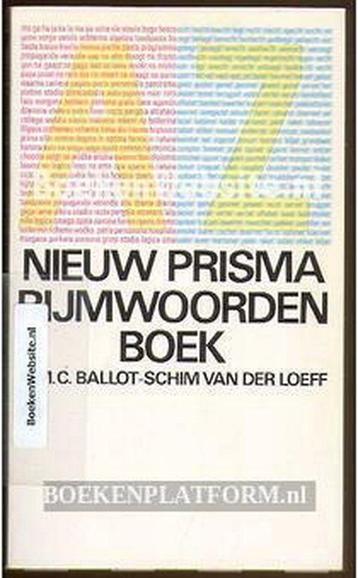 Nieuw Prisma rijmwoordenboek / Prisma-pockets / 2570, Verzenden, Ballot Schim Loeff