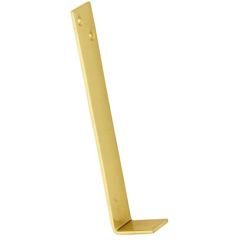 Valijzer Elegant messing gelakt 160 mm, Doe-het-zelf en Bouw, Hang- en Sluitwerk, Klink of Kruk, Nieuw, Overige materialen