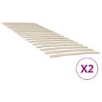 vidaXL Sommiers à lattes avec 34 lattes 2 pcs 80x200 cm, Verzenden