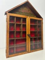 Vitrinekast - Miniaturen verzamelaars kastje - Glas, Hout, Antiek en Kunst