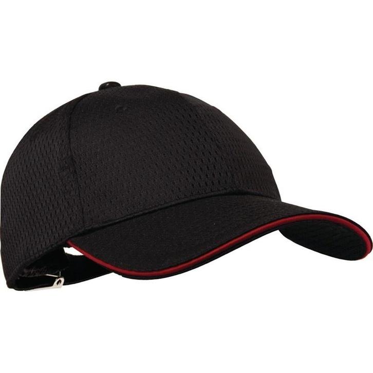 Chef Works Cool Vent baseball cap zwart en rood |, Zakelijke goederen, Horeca | Keukenapparatuur, Nieuw in verpakking, Verzenden