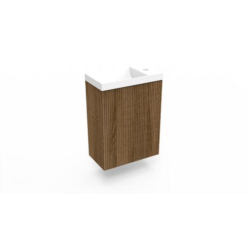 Fonteinkast Cafe Oak Arcqua Ridge 40x55x28 cm Incl. Fontein, Doe-het-zelf en Bouw, Sanitair, Bad, Nieuw, Ophalen of Verzenden