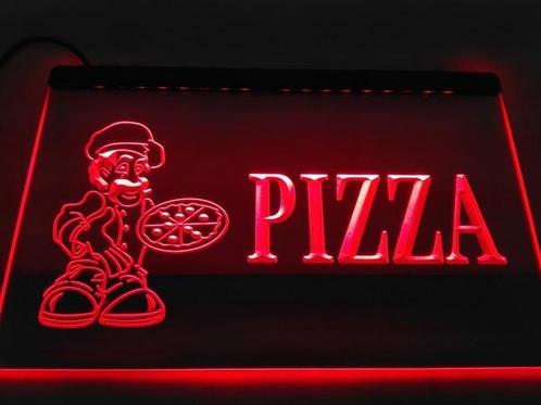 Pizza neon bord lamp LED cafe verlichting reclame lichtbak #, Maison & Meubles, Lampes | Autre, Envoi