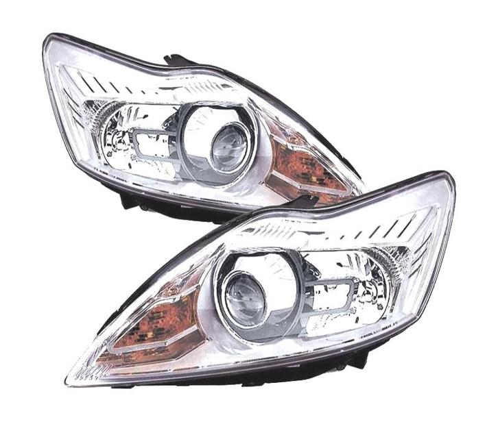 PHARES POUR FORD FOCUS III 08-10 FOND CHROMÉ, Auto-onderdelen, Verlichting, Verzenden