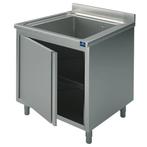 Spoeltafel | RVS | 1 Spoelbak (Midden) | Draaideur |, Verzenden, Nieuw in verpakking