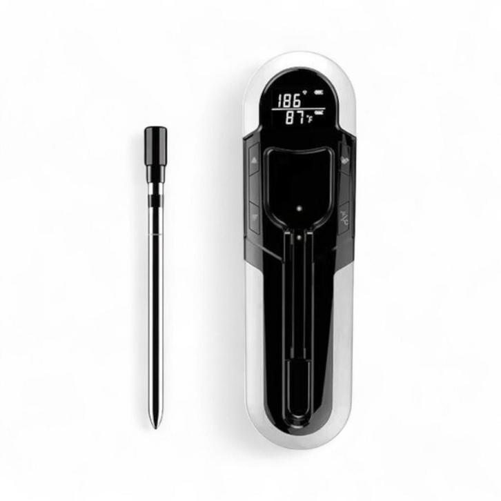 Draadloze BBQ Thermometer Grijs 150 Meter, Bricolage & Construction, Thermostats, Envoi