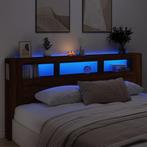 vidaXL Tête de lit à LED chêne marron 220x18,5x103,5cm, Verzenden