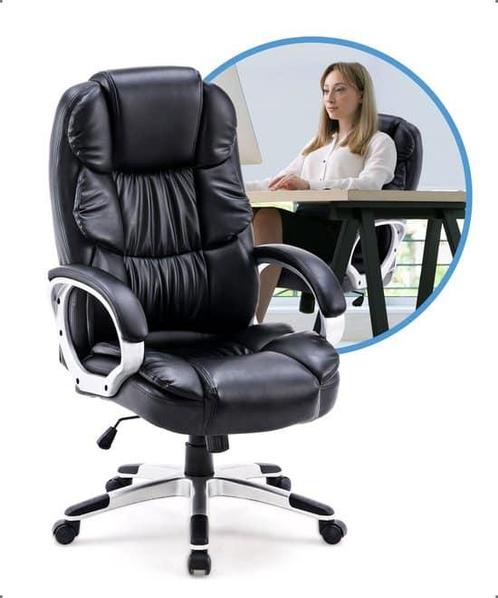Ergonomische Bureaustoel PU leer- Office Chair - Game Gaming, Huis en Inrichting, Bureaustoelen, Verzenden