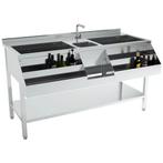 Bar-/Cocktailstation | RVS | IJs-/Ingrediëntenbakken +, Verzenden, Nieuw in verpakking