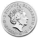 Verenigd Koninkrijk. 2 Pounds 2018 1 oz £2 GBP UK Silver