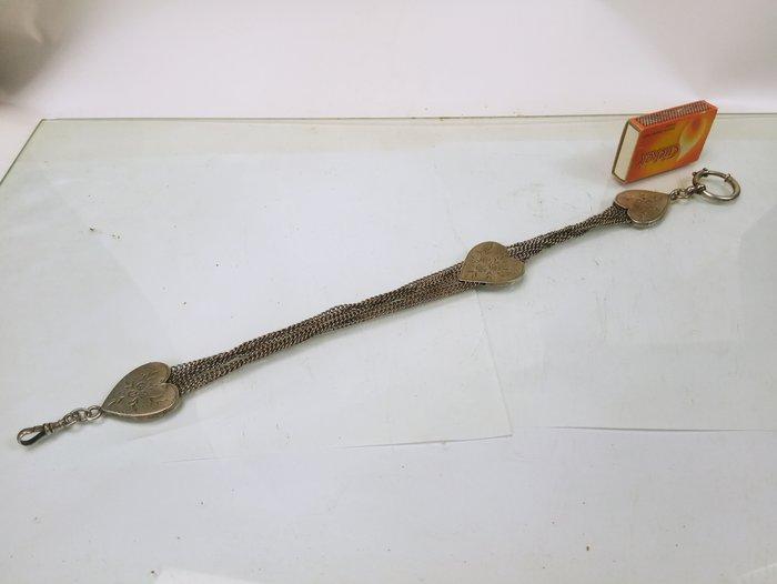 Zilver - Ketting - Dewizka voor Zegarka Srebro, Antiek en Kunst, Antiek | Zilver en Goud