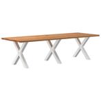 vidaXL Eettafel rechthoekig 280x100x74 cm massief eikenhout, Huis en Inrichting, Tafels | Eettafels, Verzenden, Nieuw