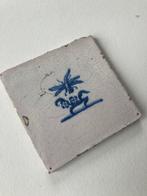 Tegel - Antieke Delfts blauwe tegel met een libelle -