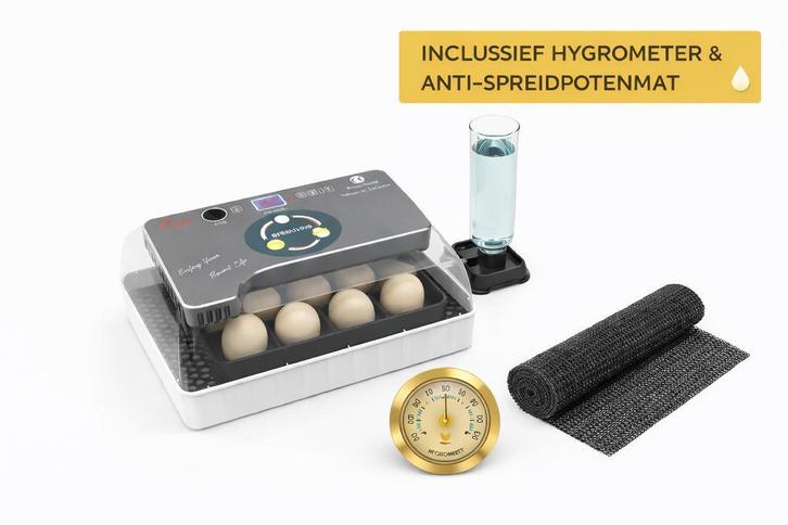 Automatische Broedmachine 12 Eieren + Gratis Broedeieren, Animaux & Accessoires, Volatiles | Accessoires