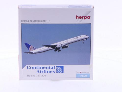 Schaal 1:500 Herpa 510424 Continental Airlines Boeing 757..., Hobby en Vrije tijd, Modelbouw | Vliegtuigen en Helikopters, Gebruikt