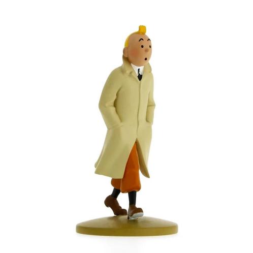 Kuifje Beeldje met Trenchcoat 12 cm, Collections, Personnages de BD, Enlèvement ou Envoi