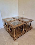 Table basse (4) - Bois, Verre - 4 tables néoclassiques, Nieuw