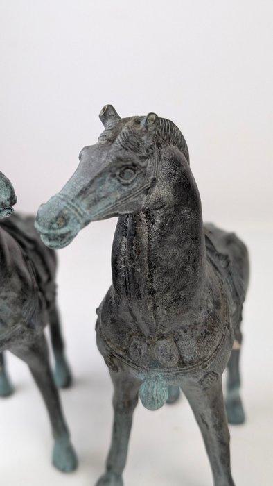 2x beeld paard brons - Brons - China (Zonder Minimumprijs), Antiek en Kunst, Antiek | Overige Antiek