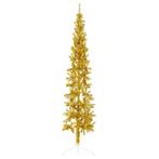 vidaXL Kunstkerstboom half met standaard smal 180 cm, Verzenden, Nieuw