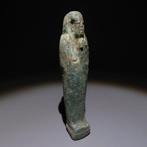 Oud-Egyptisch Faience Ushebti. Laatste Periode 664-332