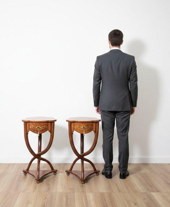 Nachtkastje (2) - Hout - Nachtkastjes van beukenhout bij, Antiquités & Art, Antiquités | Meubles | Chaises & Canapés