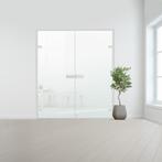 Glazen dubbele binnendeur voor stomp kozijn aluminium beslag, Bricolage & Construction, Verzenden