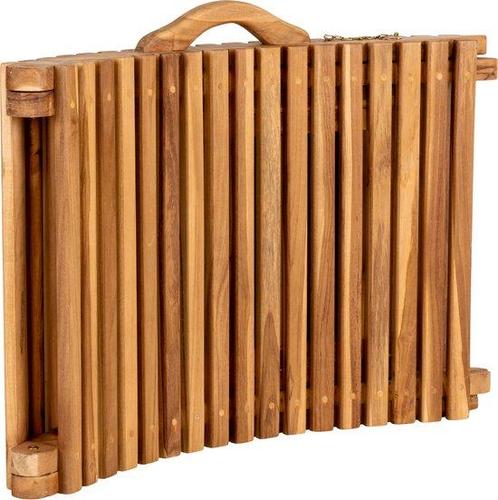 Tweedekans | Ligstoel Arrieta in natuurlijk teakhout, Tuin en Terras, Tuinsets en Loungesets, Ophalen of Verzenden