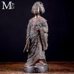 Brons - Geisha in traditioneel kostuum - Oude Japanse