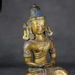 Figure - Bronze doré - Chine - Qianlong (1736–1795), Antiek en Kunst