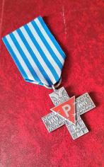 Pologne. Croix grecque en argent Hommage aux déportés, Verzamelen, Militaria | Algemeen