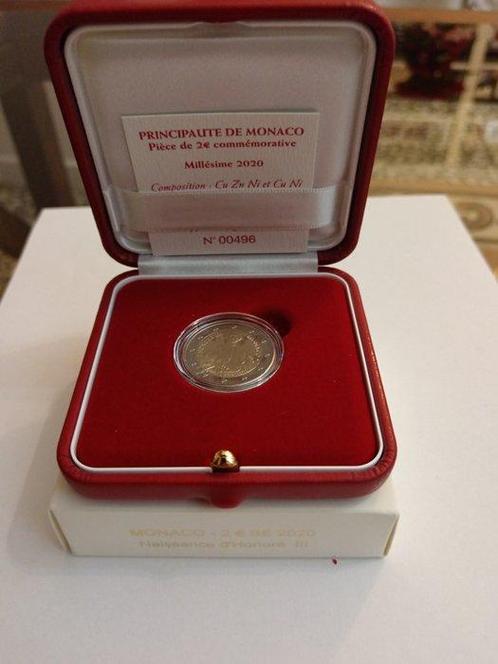 Monaco. 2 Euro 2020 Honoré III Proof, Postzegels en Munten, Munten | Europa | Euromunten